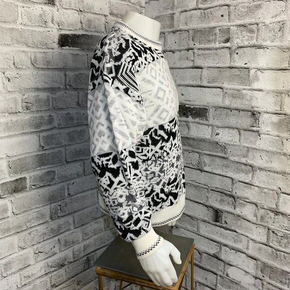 Vintage 80s 90s Porto Bello Graphic Print Crewneck Sweater - Picture 3 of 11